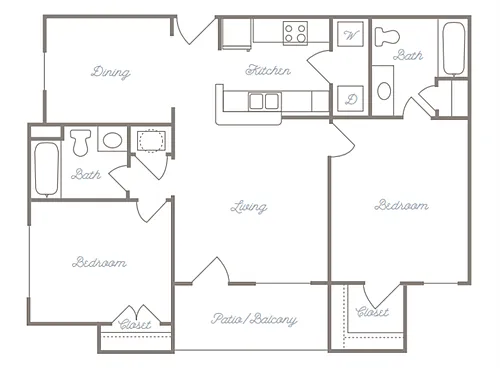Floor plan The Crockett