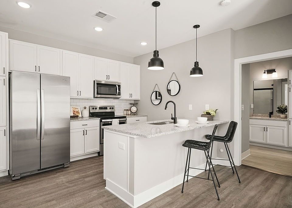 Iron Works Model Kitchen and Living Room