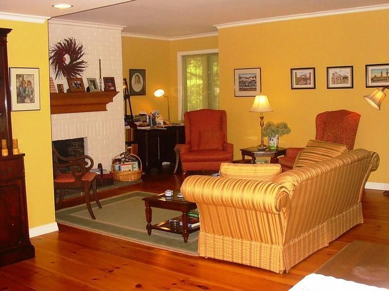 Living Room with Rear View