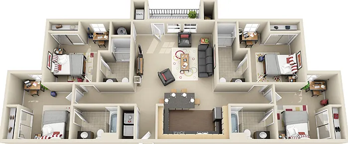 The Village at Chandler Crossings - Furnished Student Living - Priced Per Room — Photo 18