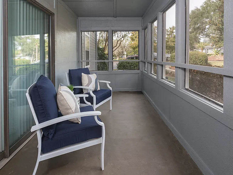 Apartment homes feature private balconies or patios