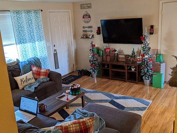 Front door and Living room