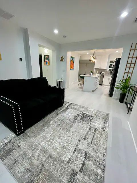 upstairs living room. Furniture not included but for sale