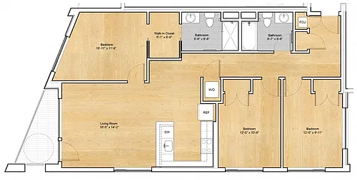 Floor plan 3 Bedroom