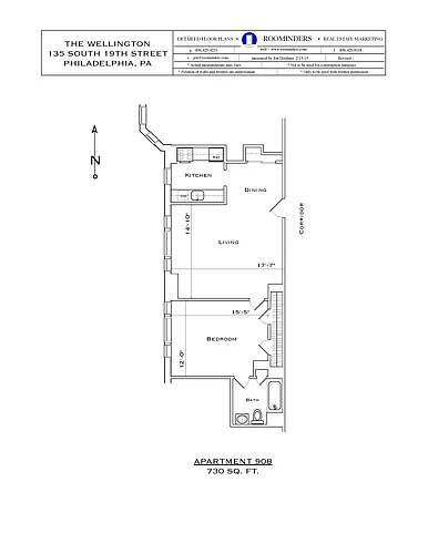 Floor plan ONE BEDROOMS