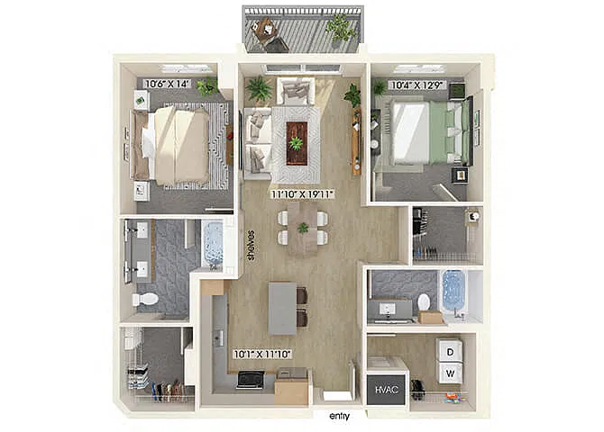 Floor plan B3