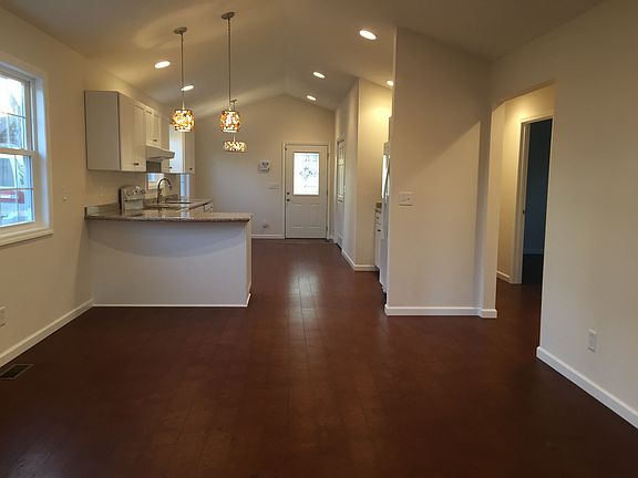 View from front into kitchen