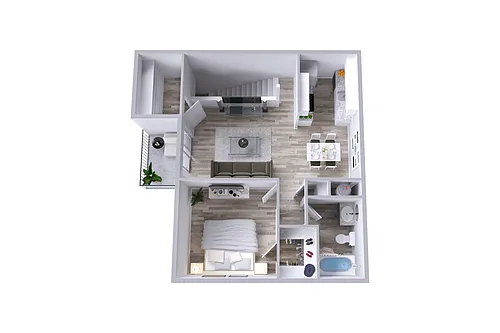 Floor plan A3 | 1 Bed | 1 Bath