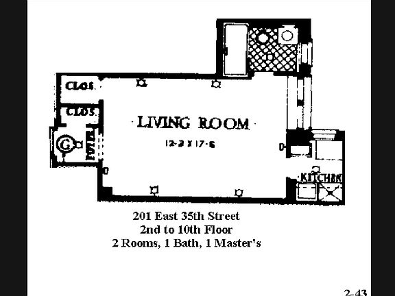 2nd image of 201 E 35th St APT 3G