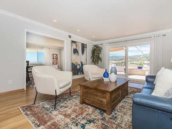 Living room, staged, showing CURRENT paint colors