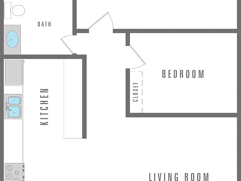 2 Bedroom 1 Bath 2 Bedroom 1 Bath