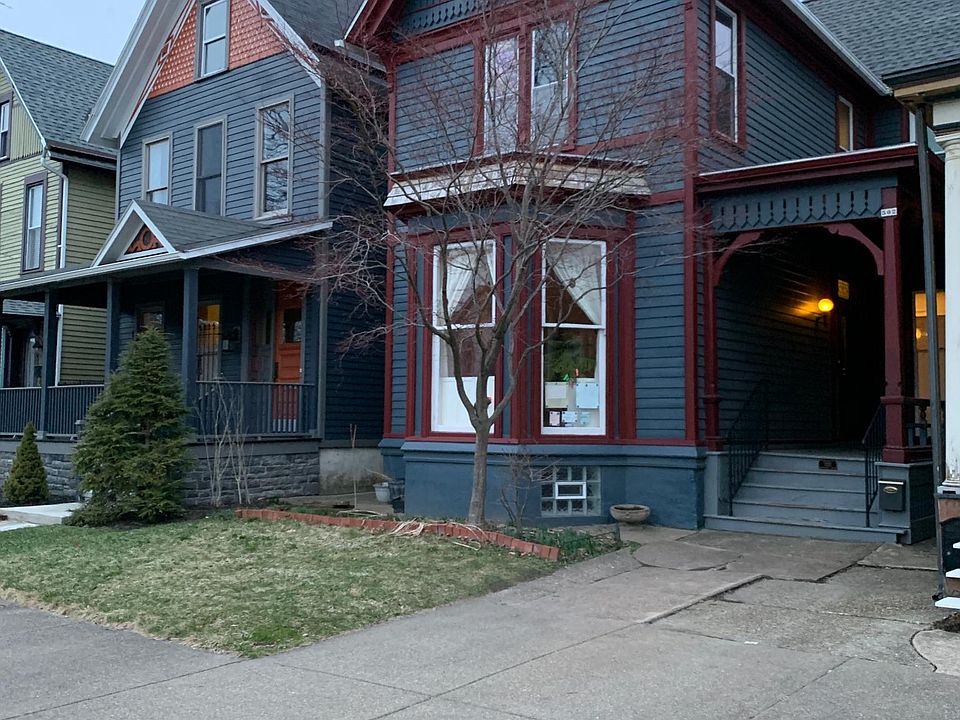 Front of house, parking