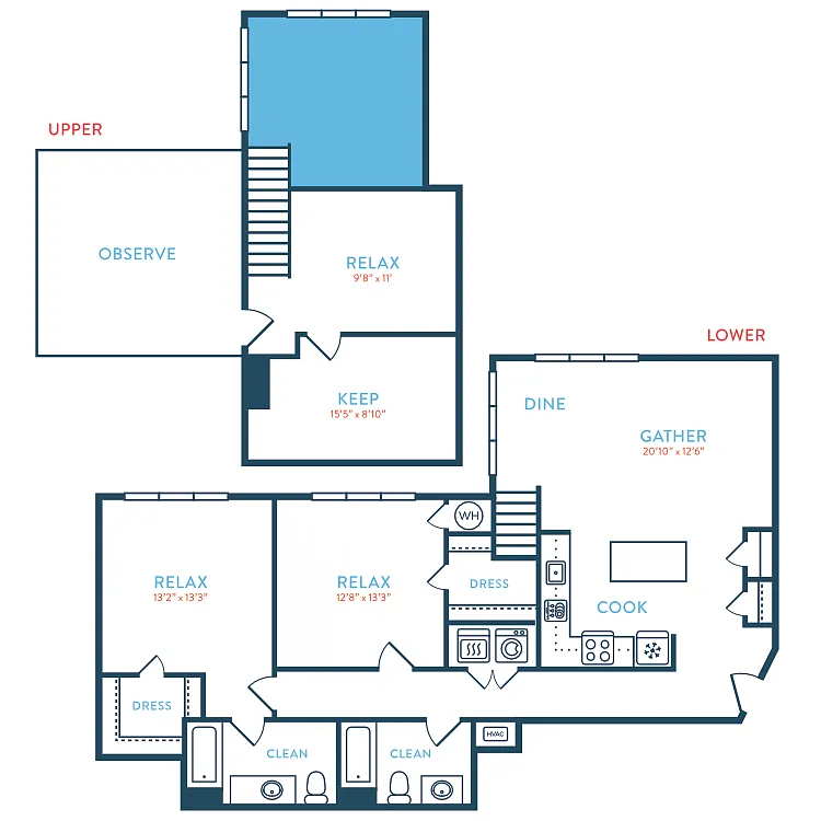 Floor plan 1703 Berkeley B4 Loft