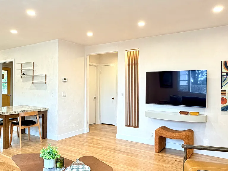 Hallway to enter bedrooms and a bathroom