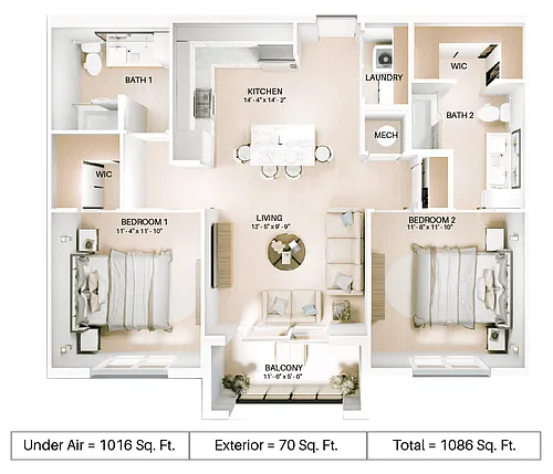 Floor plan B3