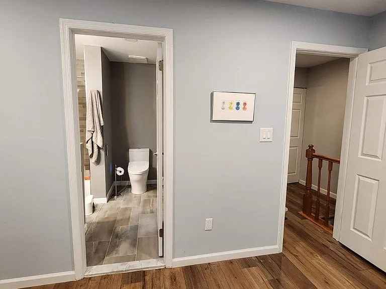 master bedroom facing bathroom