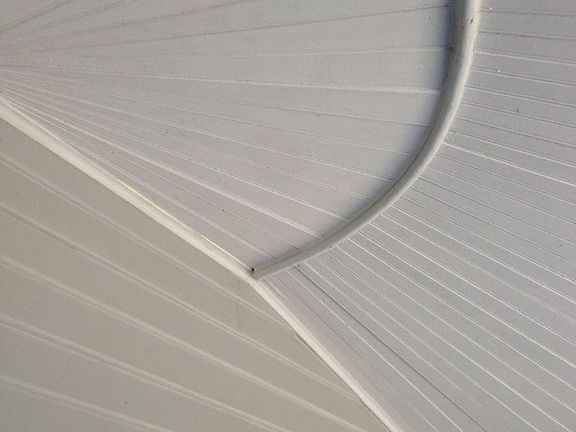 Ceiling details on the porch.