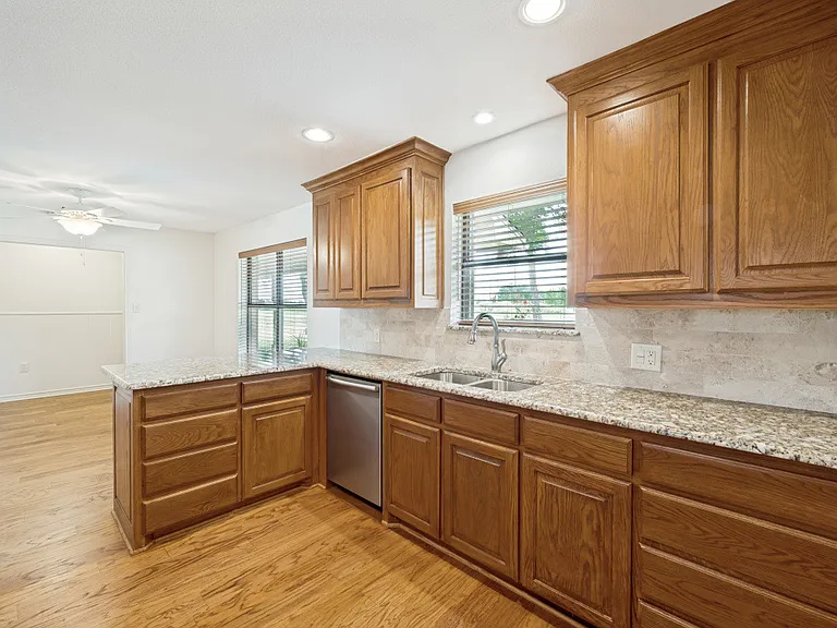 Large kitchen with kitchenette area.