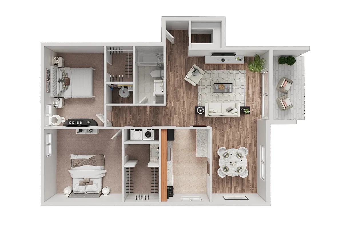 Floor plan 2 Bedroom