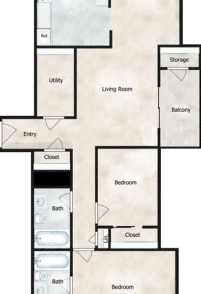 Hermitage Floorplan Diagram