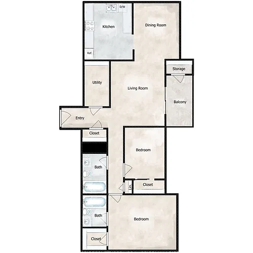 Floor plan Hermitage