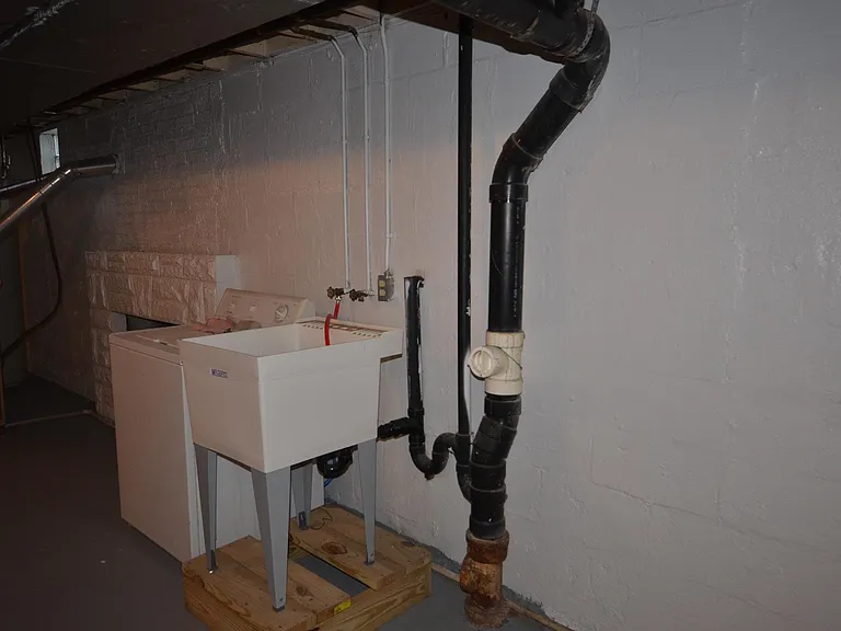 Basement washer hookups