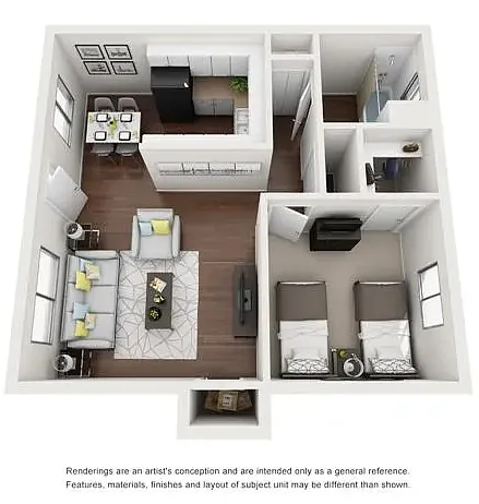 Floor plan 1X1