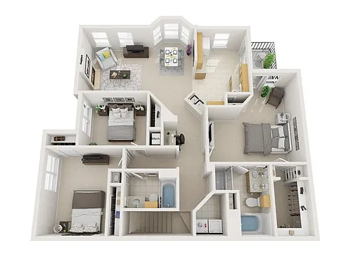 Floor plan C1 Davinci - Attached Garage