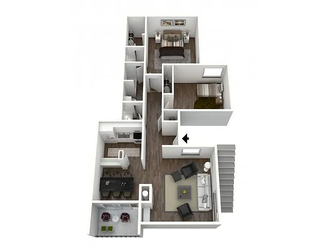 Floor plan I (Upstairs Only)