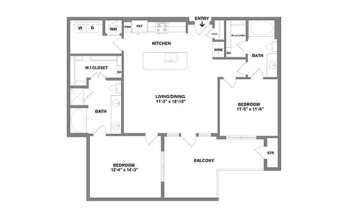 Floor plan B3