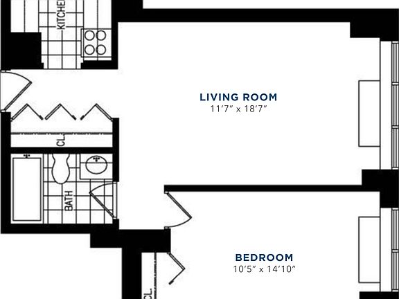 2nd image of 245 E 44th St APT 6C