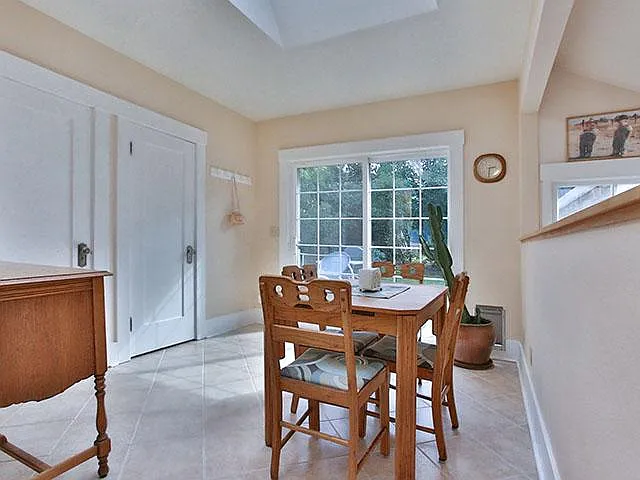 Dining Area and Sliding Glass Door