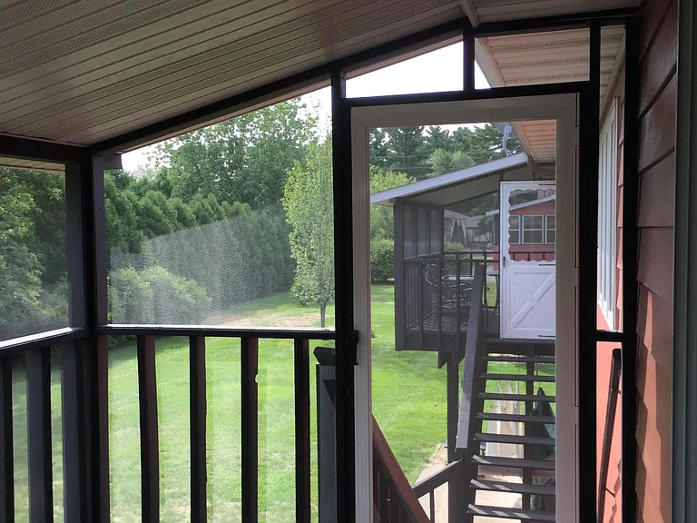 Screened in balcony