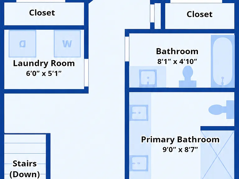 Floor plan at Upstair