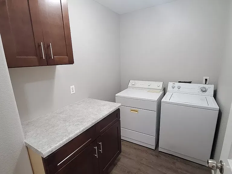 In-unit laundry room