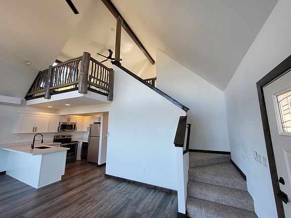 From entry to upstairs spacious loft bedroom