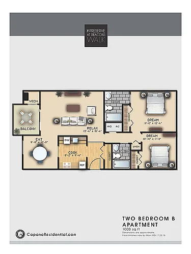 Floor plan 2B