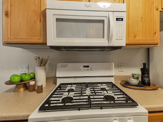 Gas Stove and Microwave
