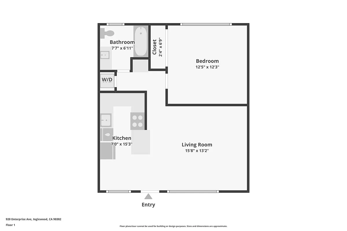 Floor plan 1BD1BA