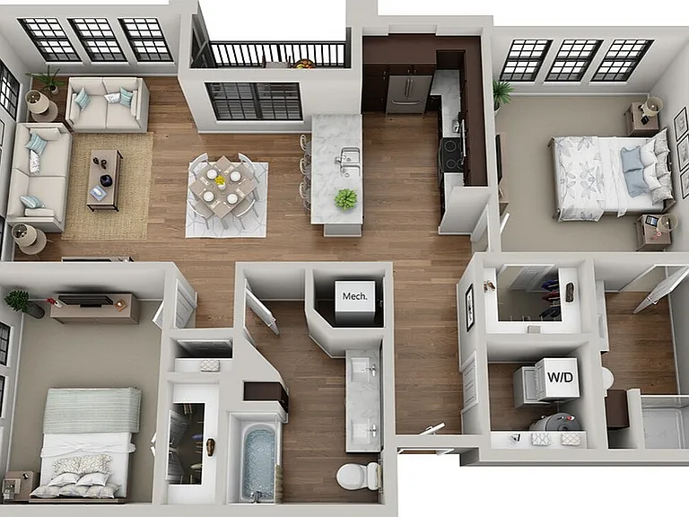 Floor Plan 2C | Arrabelle Apartments | Apartments in Cedarburg, WI Floor Plan 2C | Arrabelle Apartments | Apartments in Cedarburg, WI