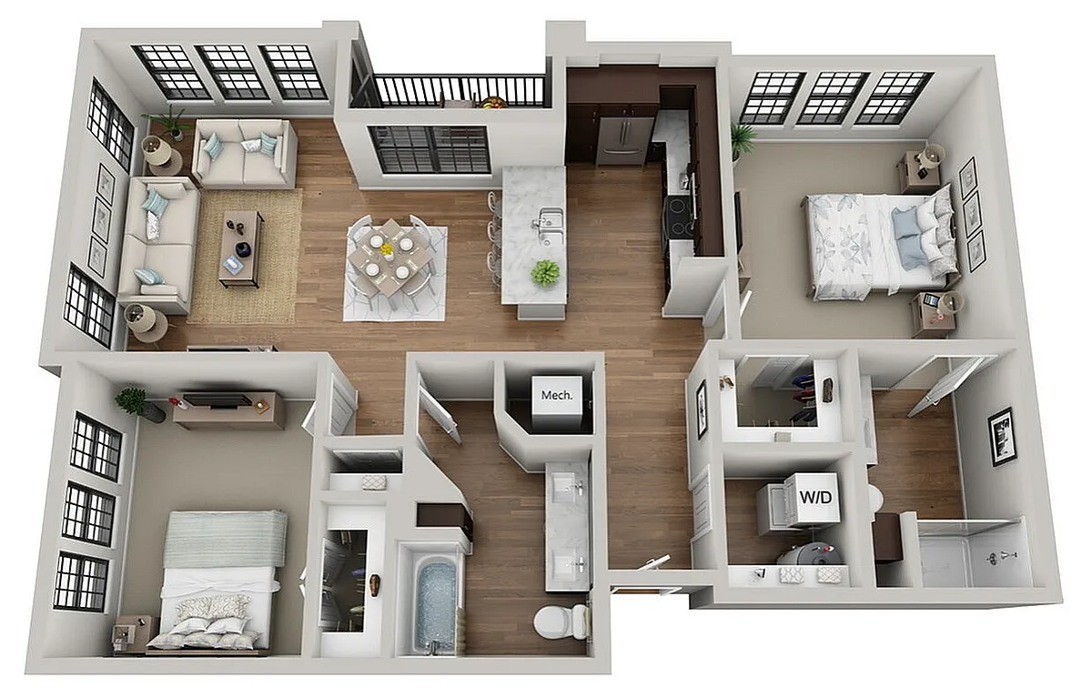 Floor plan 2C