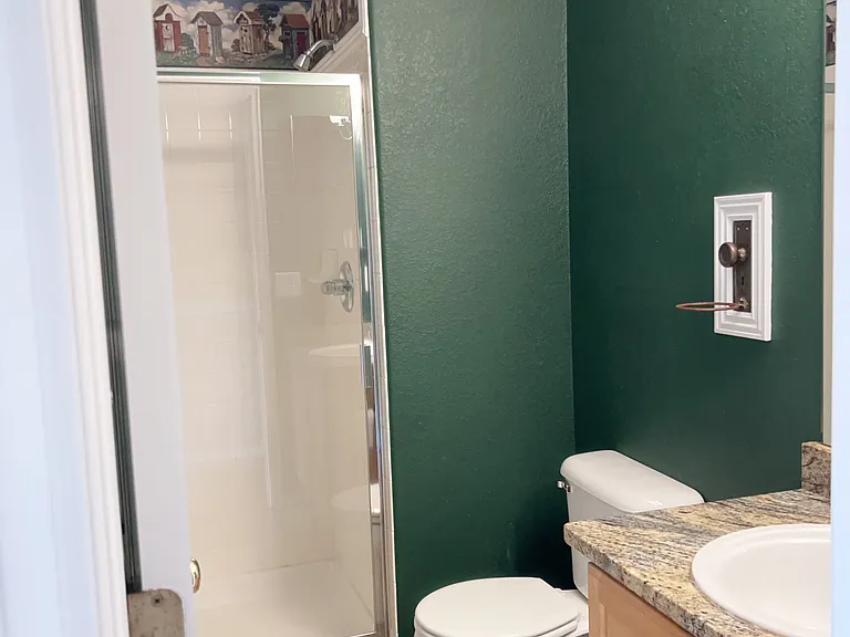 Powder room with walk-in shower - Main level