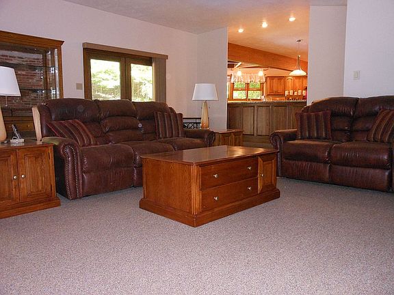Family room just off of the kitchen