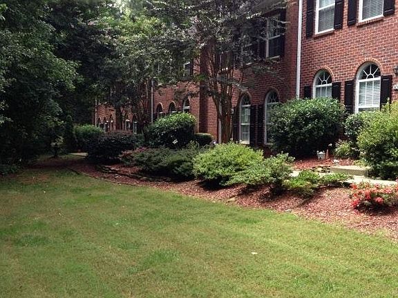 grassy area out front