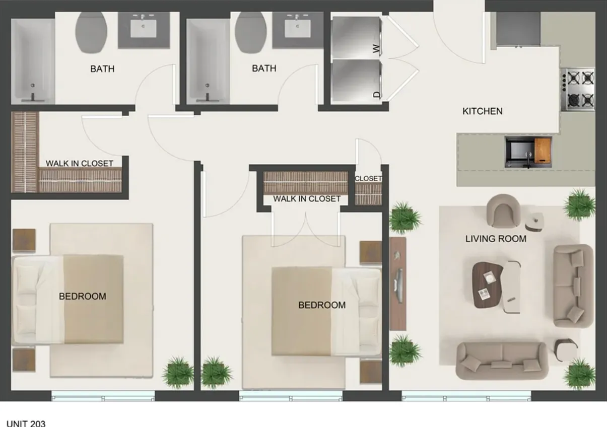 2 bed, 830 sqft, $1,850 — Photo 2