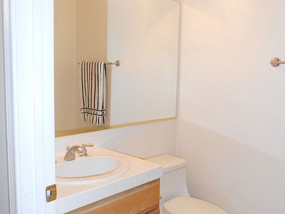 Downstairs powder room!