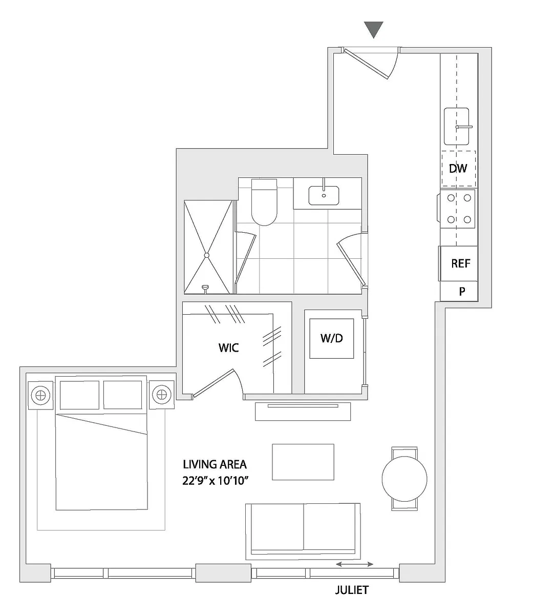 Floor plan STUDIO B1