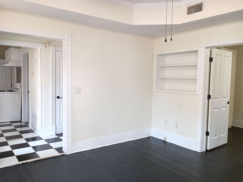 Inlaid bookshelf in middle living room
