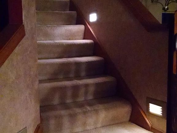 Staircase with built in lights