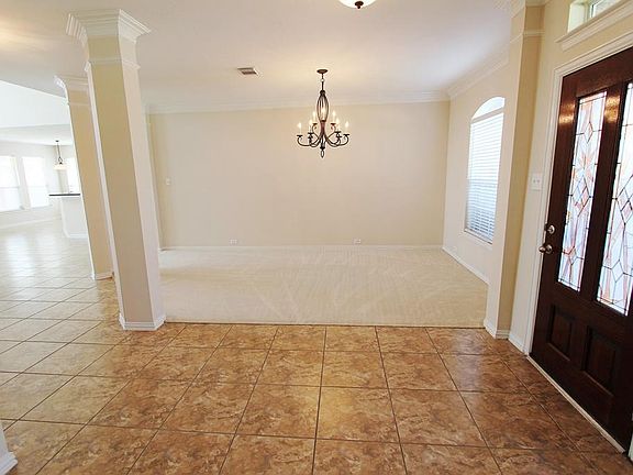 Tile floors at entry.
